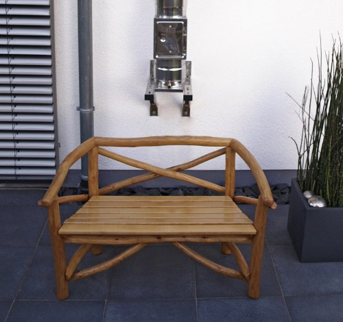 Gartenbank Rundholz 2 Sitzer
