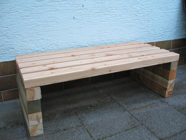 Gartenbank Selber Bauen Einfach Holz Massiv