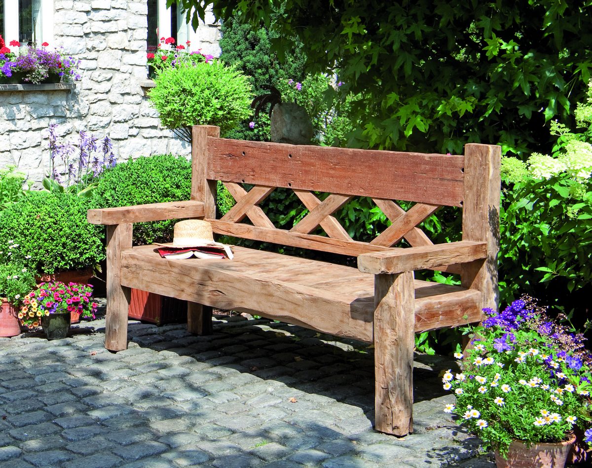 Gebrauchte Gartenbank Massiv Holz Rustikale | Garten Ideen