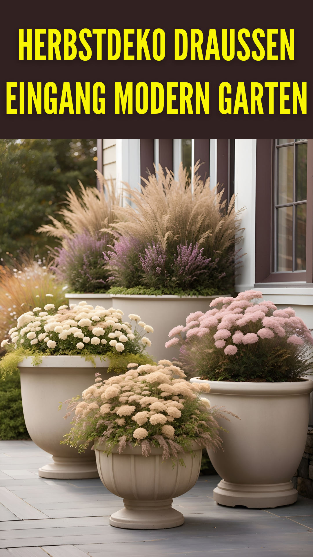 Herbstdeko Draussen Eingang: Moderne Gartenideen, die Begeistern!