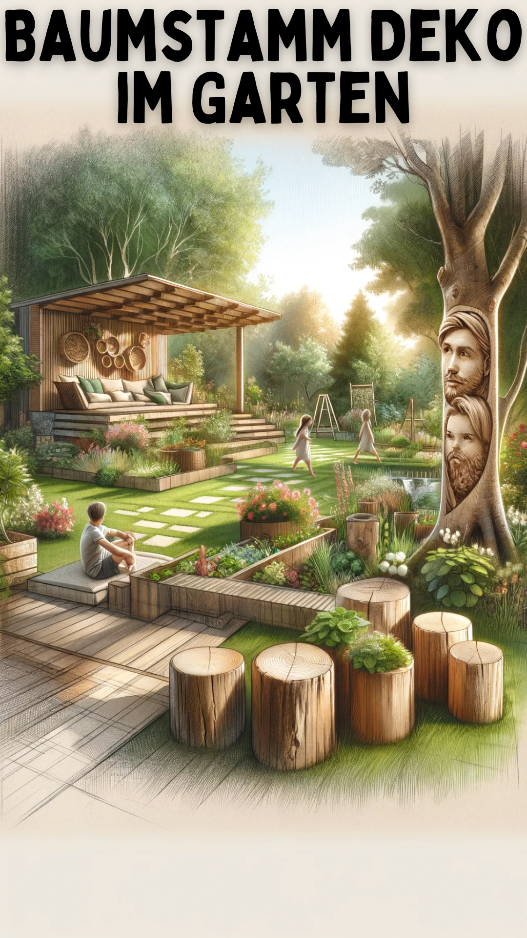 Baumstamm Deko im Garten: Verwandeln Sie Ihren Garten in ein Naturparadies Baumstamm Deko im Garten: Verwandeln Sie Ihren Garten in ein Naturparadies