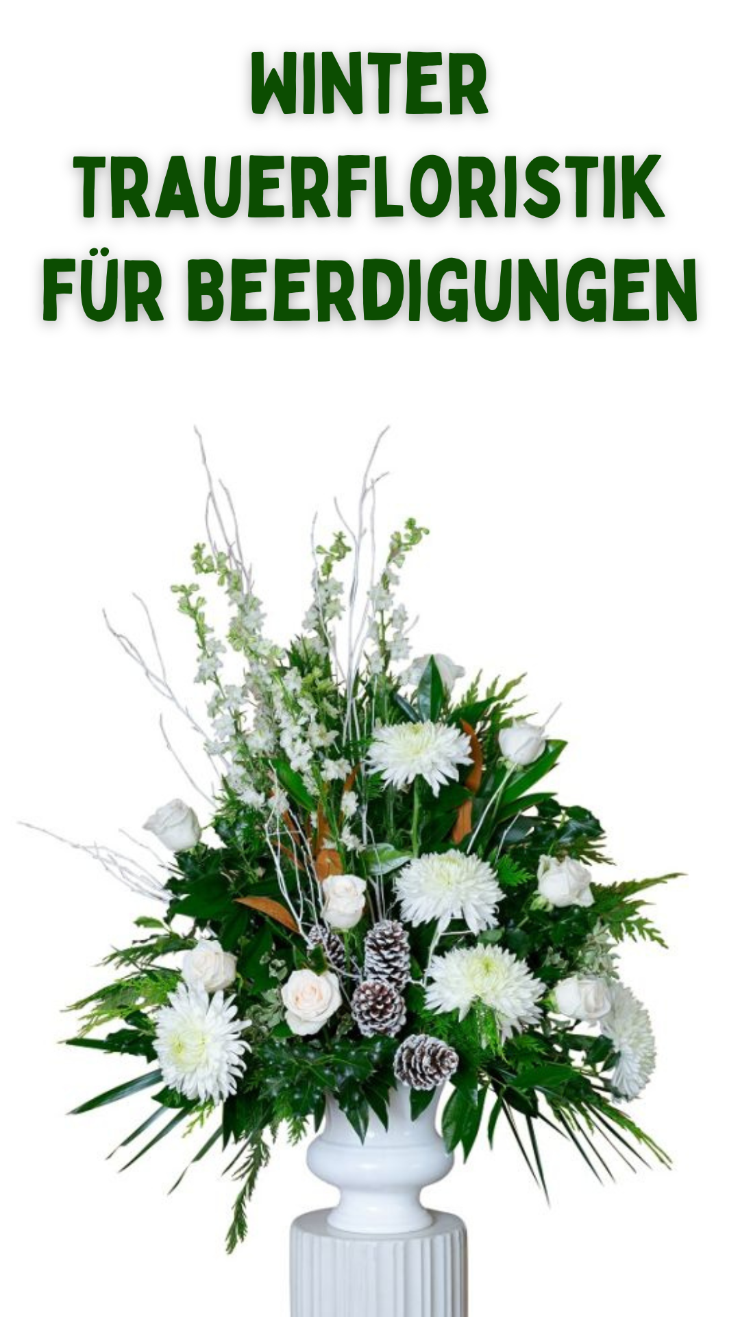 Winter-Trauerfloristik für Beerdigungen: Was Sie wissen müssen ❄️💐
