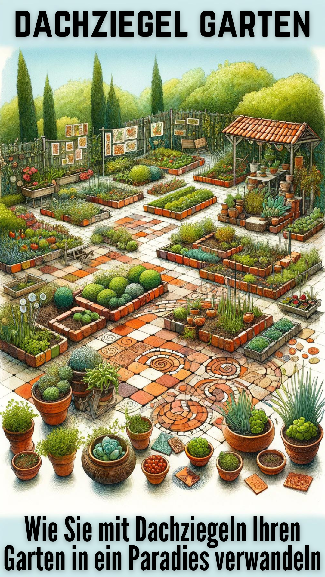 Wie Sie mit Dachziegeln Ihren Garten in ein Paradies verwandeln