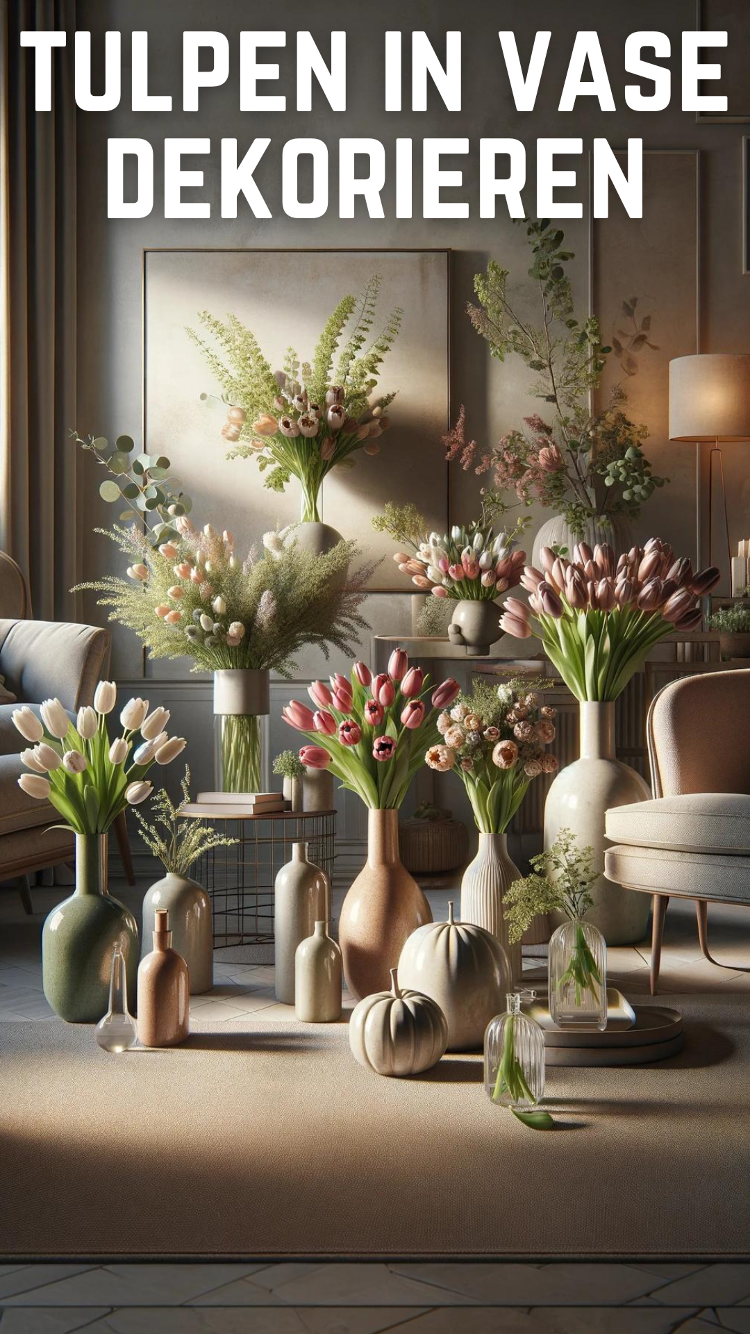 So bringen Sie Ihre Wohnung zum Strahlen: Meisterhafte Tipps zum Dekorieren mit Tulpen in der Vase