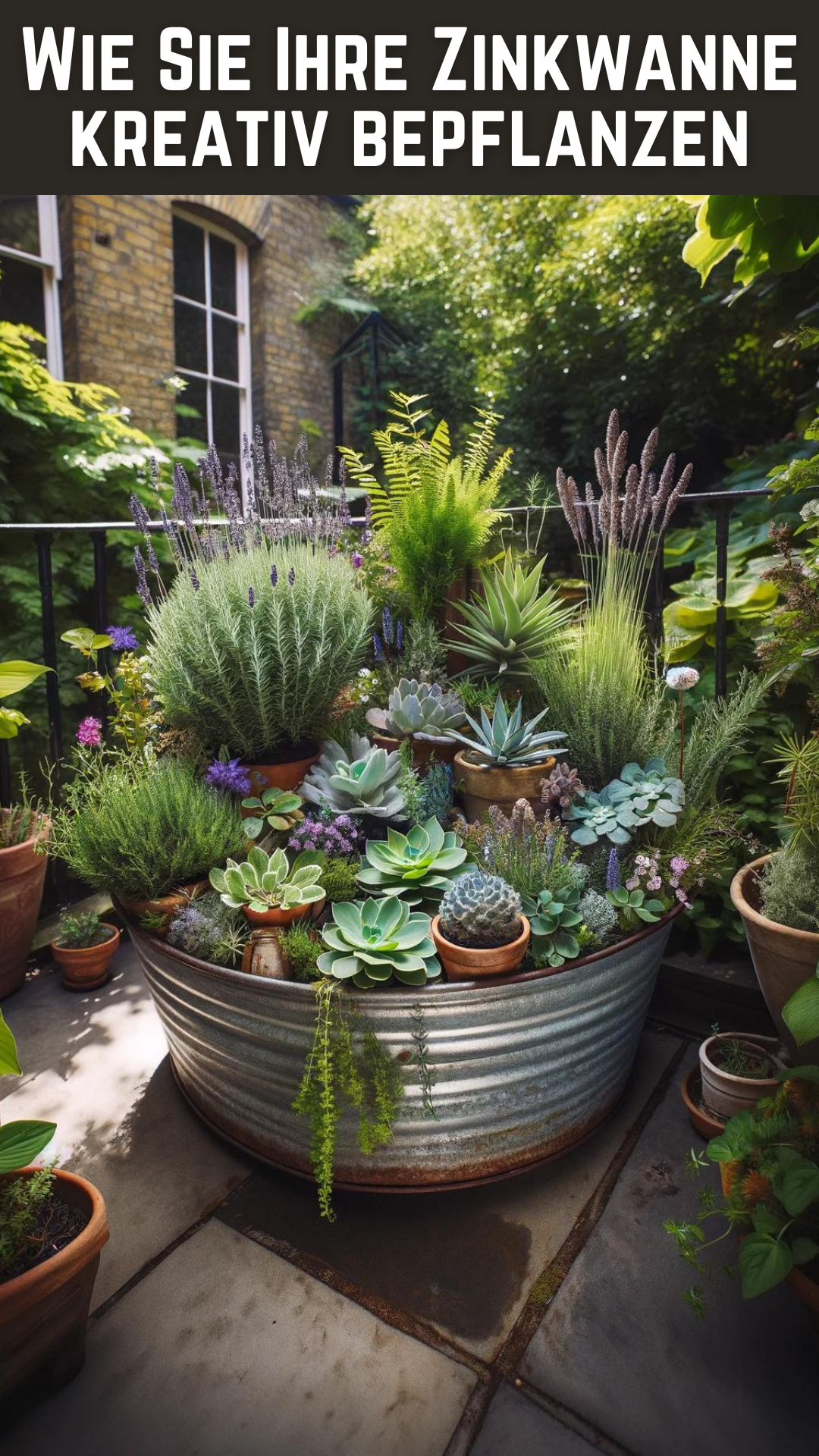 Wie Sie Ihre Zinkwanne kreativ bepflanzen – Entdecken Sie die Geheimnisse für einen atemberaubenden Garten