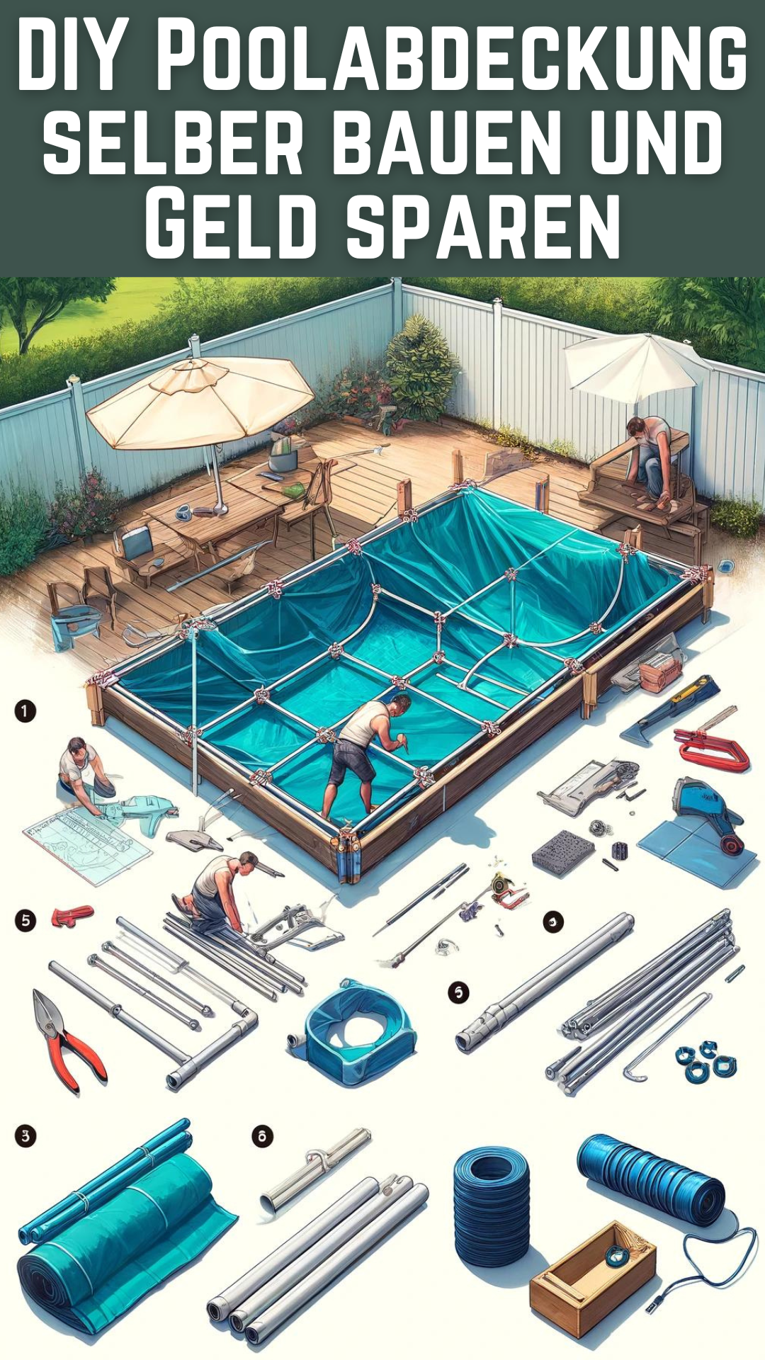 DIY Poolabdeckung selber bauen und Geld sparen DIY Poolabdeckung selber bauen und Geld sparen