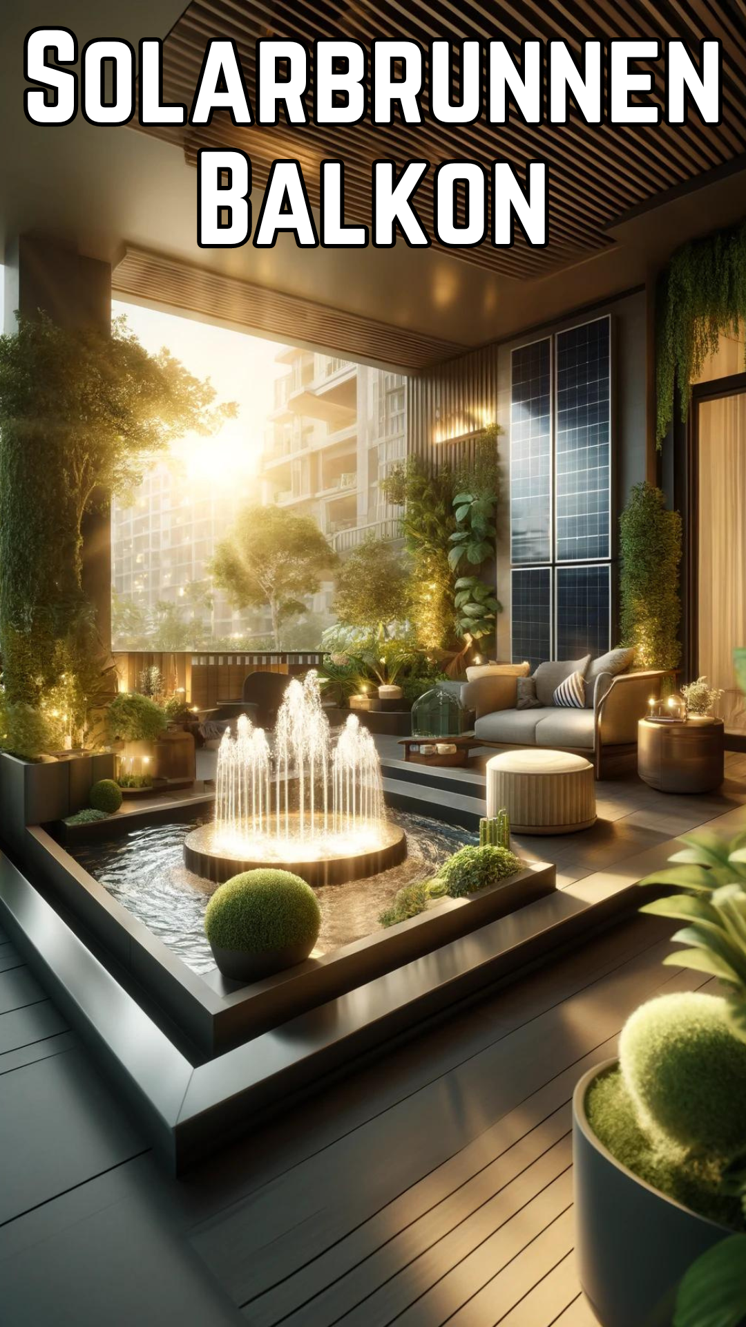 Solarbrunnen Balkon – Nachhaltige Wasseroase für Ihr Zuhause 🌞