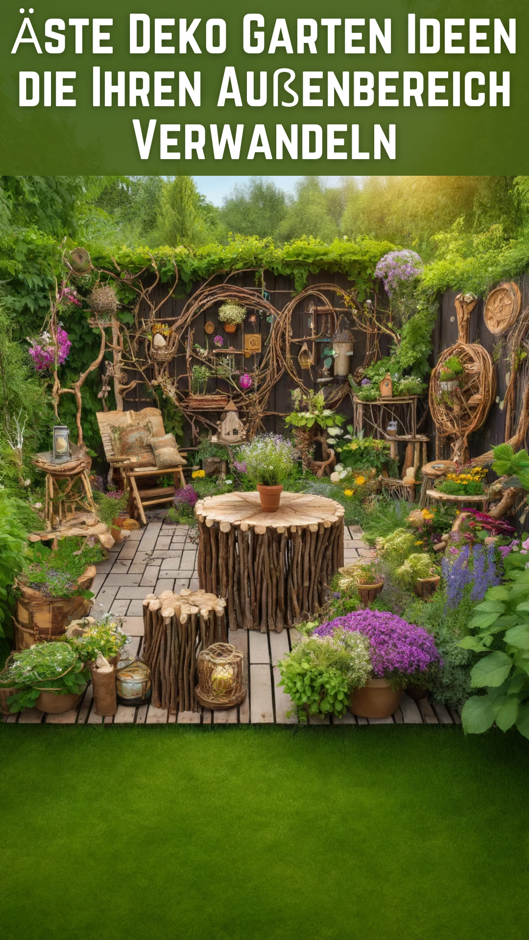 Äste Deko Garten Ideen die Ihren Außenbereich Verwandeln