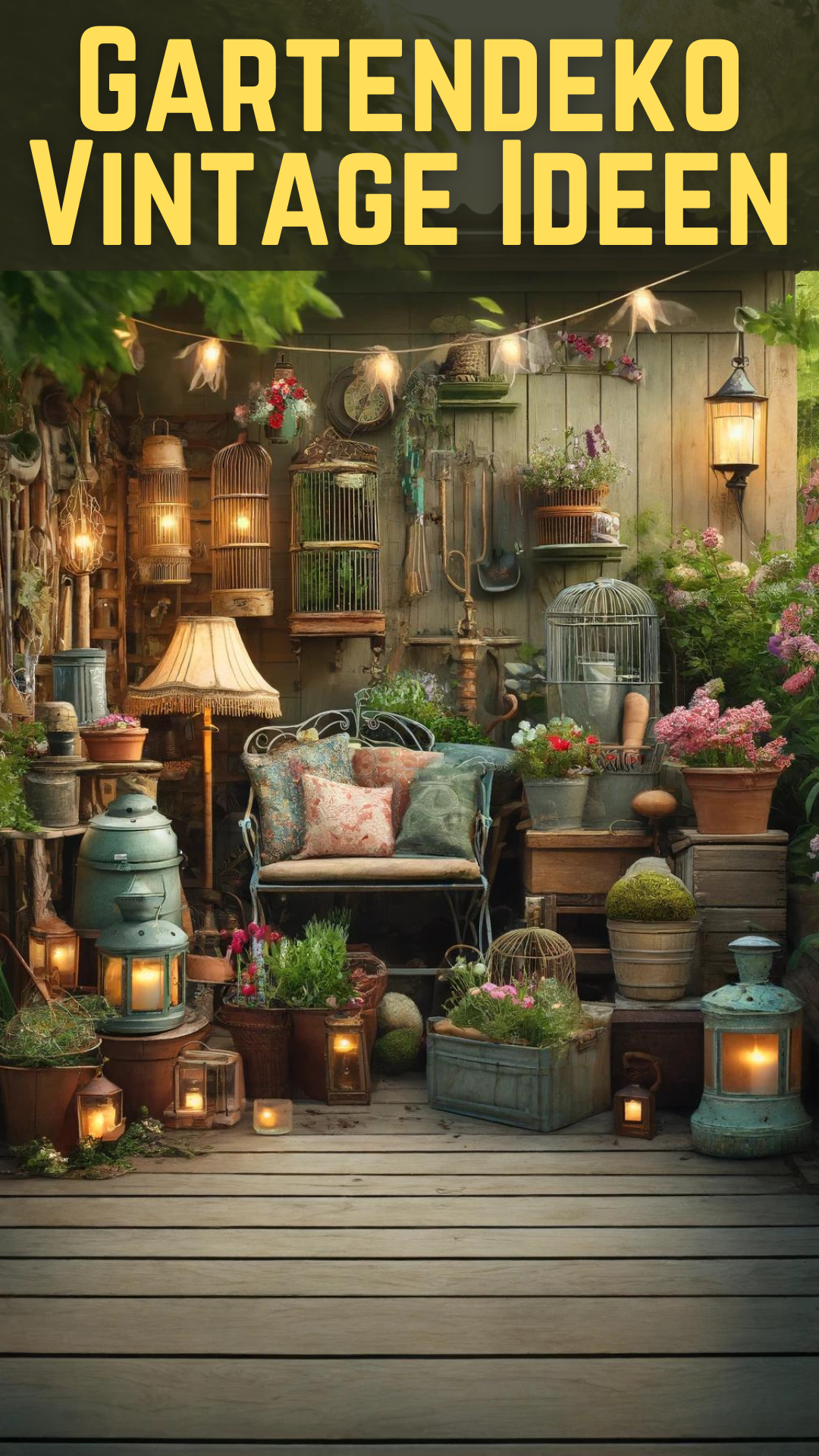 Gartendeko Vintage Ideen die Dein Zuhause verwandeln