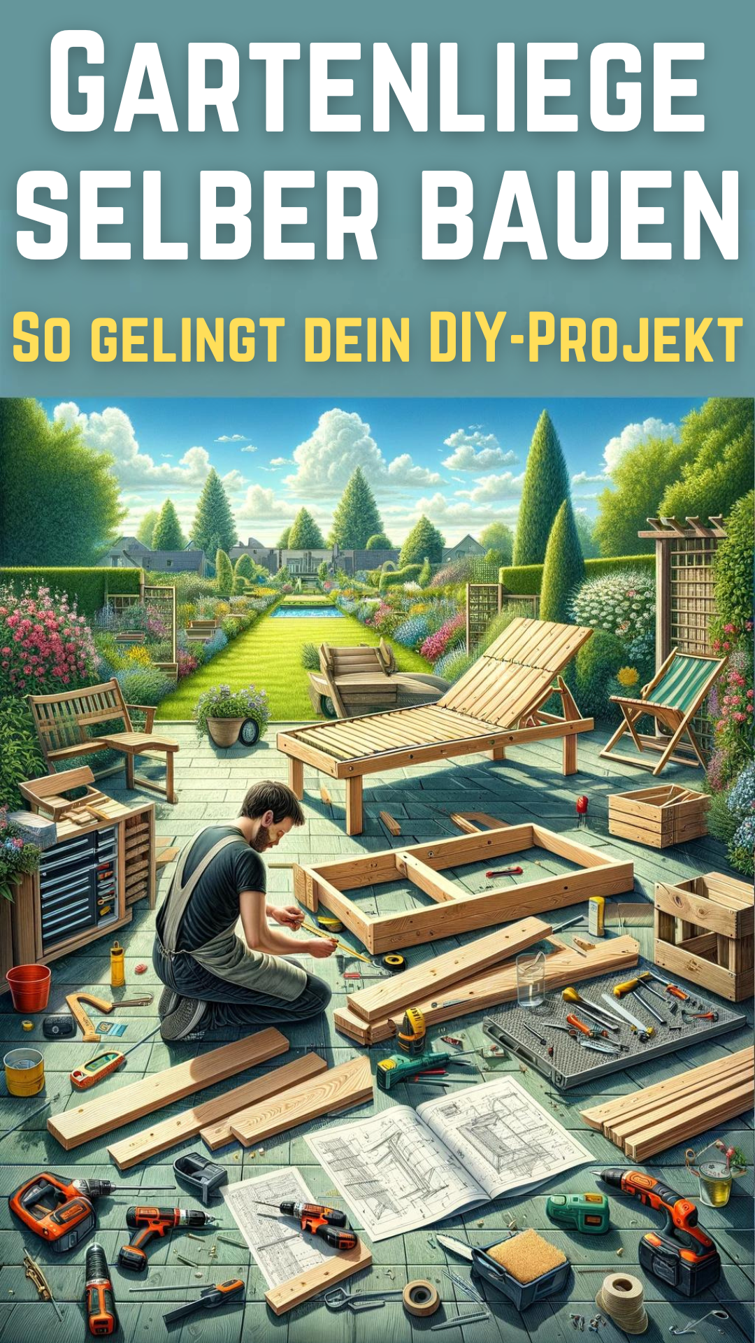 Gartenliege selber bauen – So gelingt dein DIY-Projekt