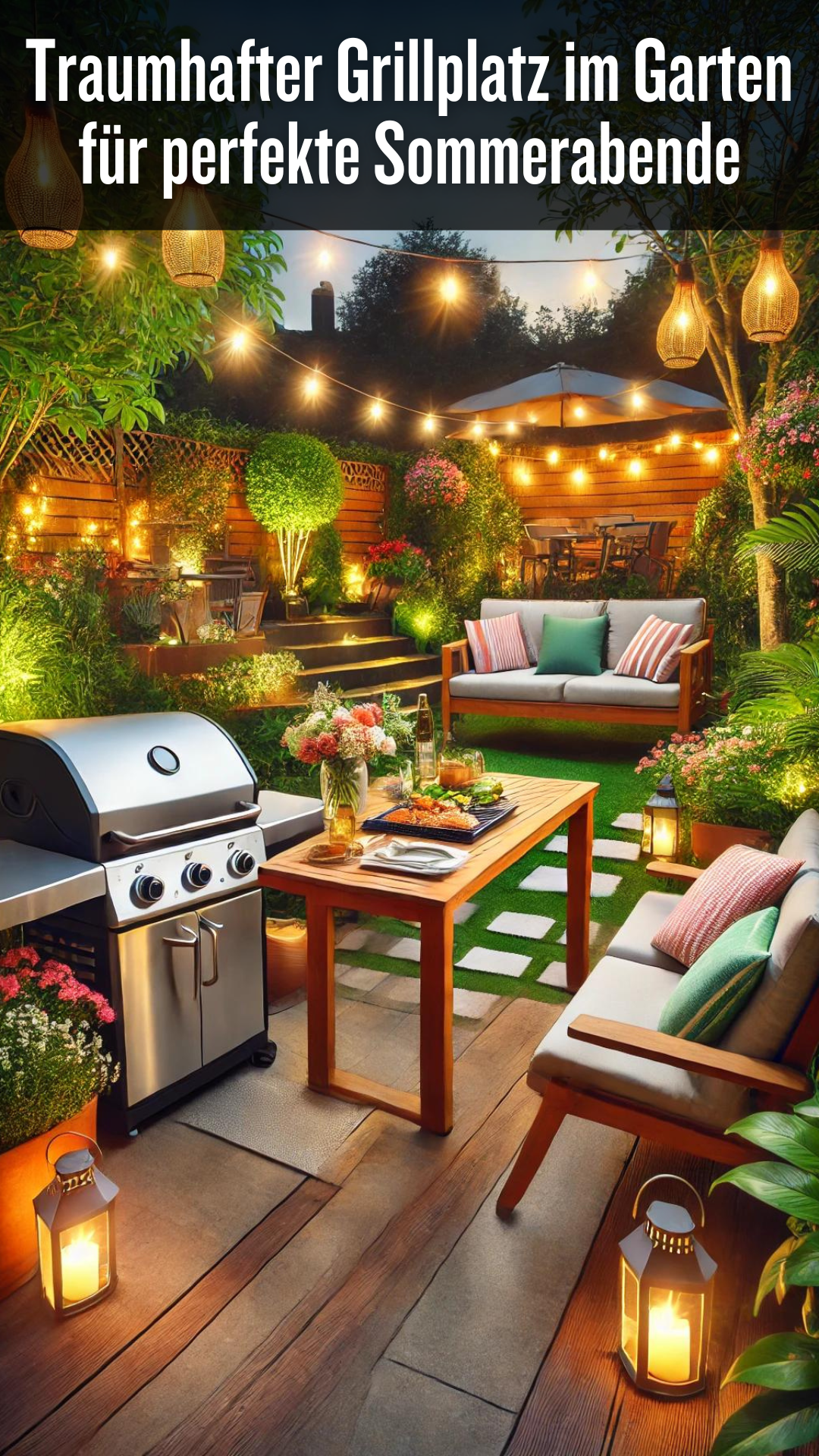 Traumhafter Grillplatz im Garten für perfekte Sommerabende Traumhafter Grillplatz im Garten für perfekte Sommerabende