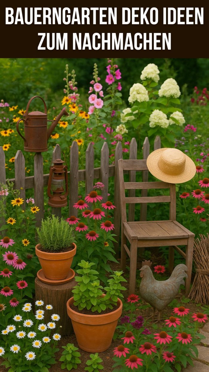 Bauerngarten Deko Ideen zum Nachmachen