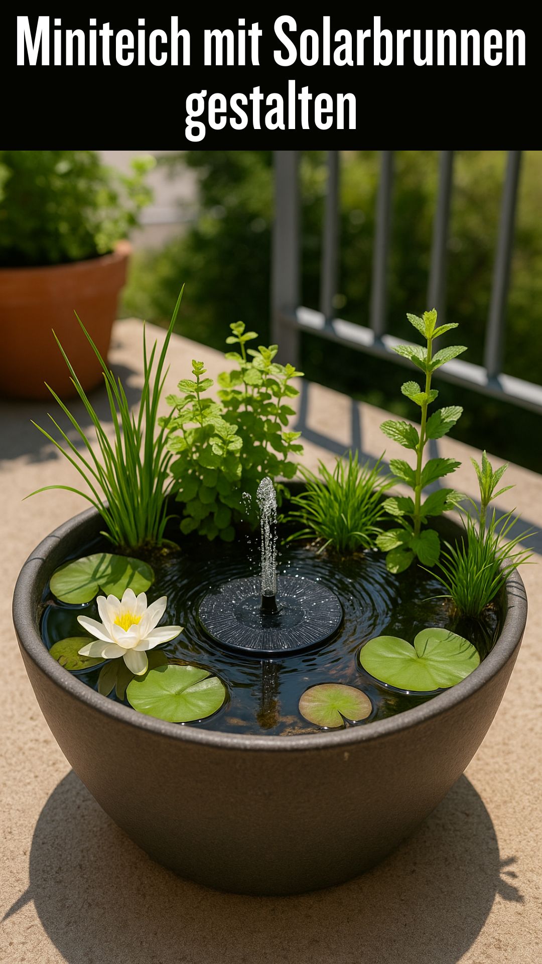 Solar Springbrunnen Fur Miniteich