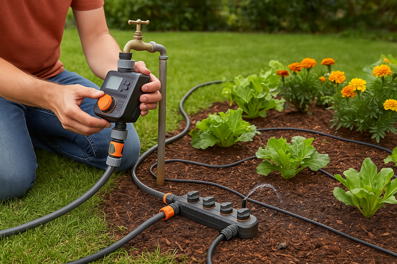 Nie wieder Gartenschlauch Drama Automatische Bewässerung Garten selber machen und entspannt zurücklehnen