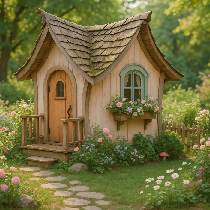 Magischer Gartenzauber mit fee gartenhäuser im märchenstil für den garten
