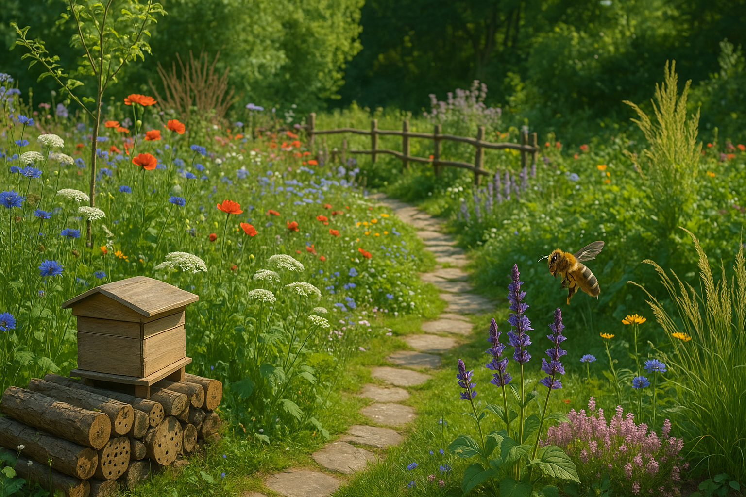 So wird dein Garten zum Summ-Paradies Naturnaher Garten Ideen bienenfreundlich