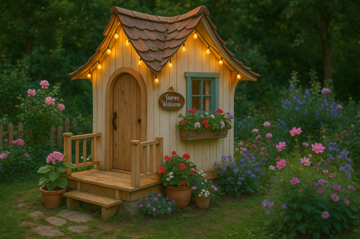 🎨 Fee gartenhäuser im märchenstil für den garten dekorieren