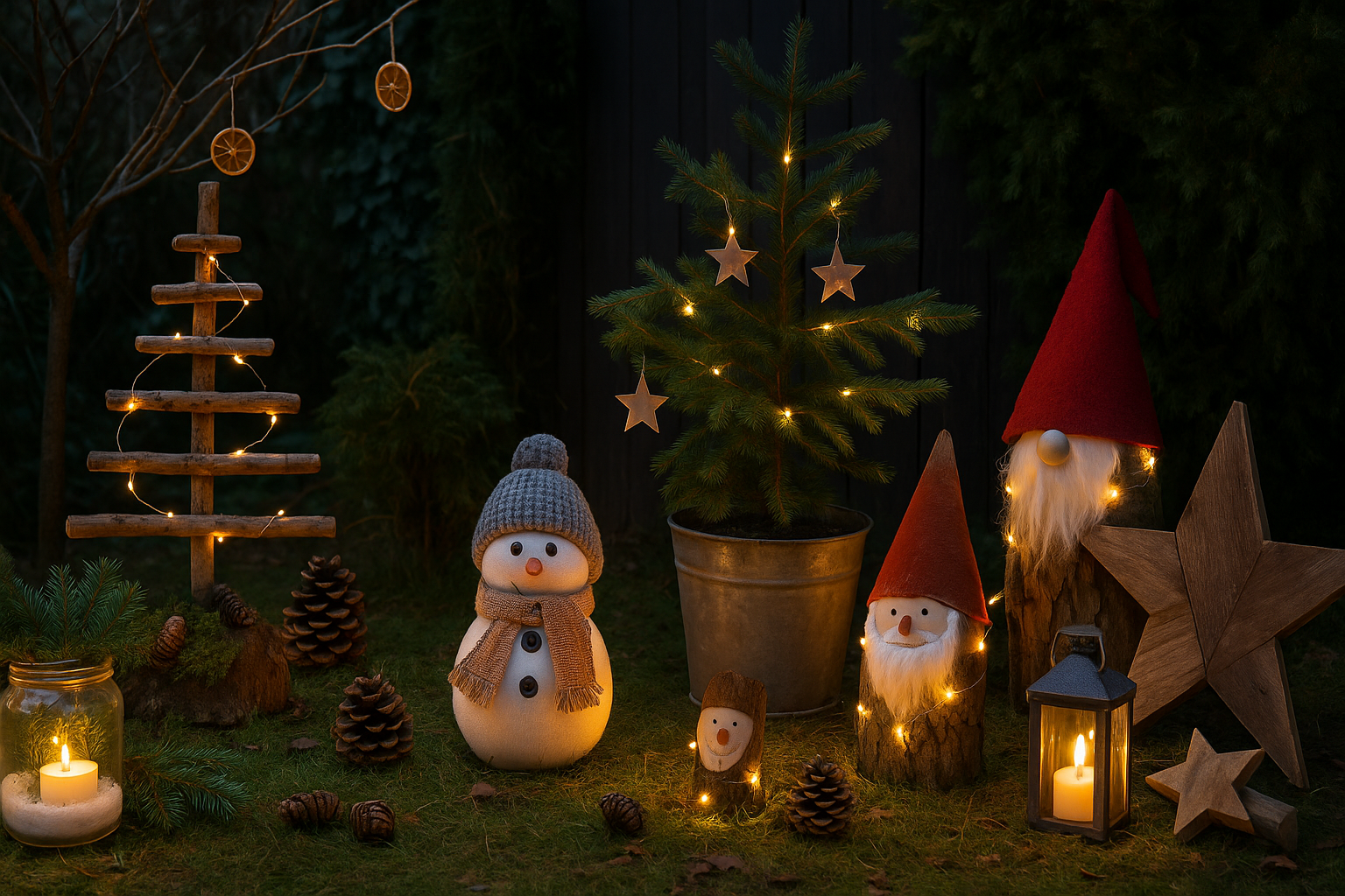 Diese DIY Weihnachtsdeko für den Garten musst du ausprobieren
