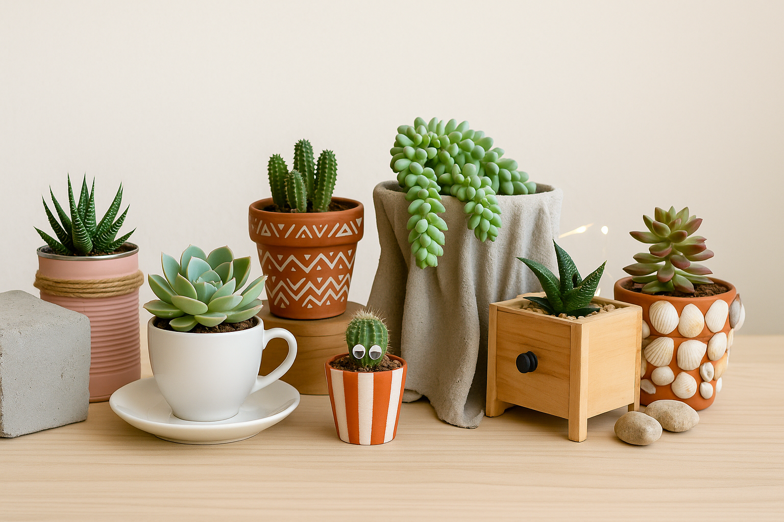Diese kreativen DIY Sukkulenten Töpfe musst du einfach ausprobieren Diese kreativen DIY Sukkulenten Töpfe musst du einfach ausprobieren