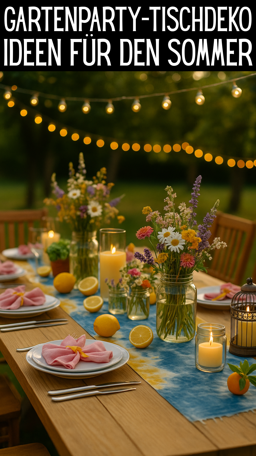 Schnelle Deko Fur Gartenparty