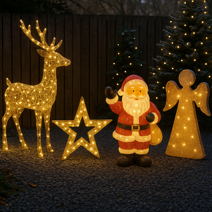 5. Beleuchtete Weihnachtsfiguren – für Wow-Effekt