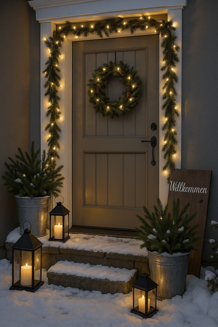 6. Weihnachtsdeko für den Eingangsbereich