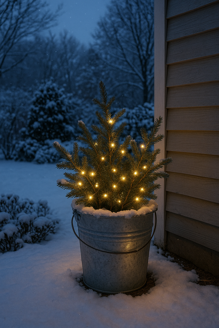 Leuchtende Eimerdeko – Minimalistisch, Skandinavisch, Wunderschön