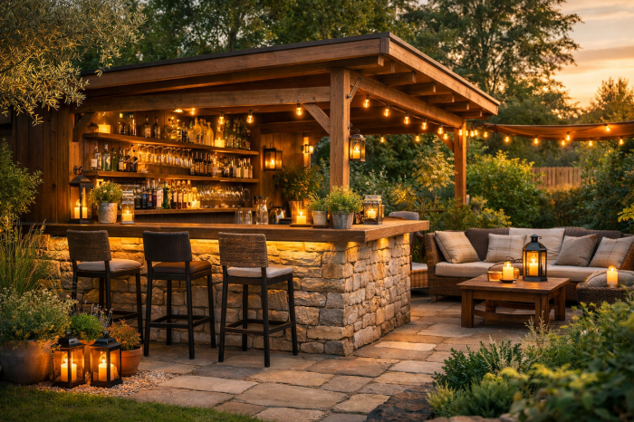 Die besten Gartenhaus Bar Ideen die jeden Garten zur Partyzone machen