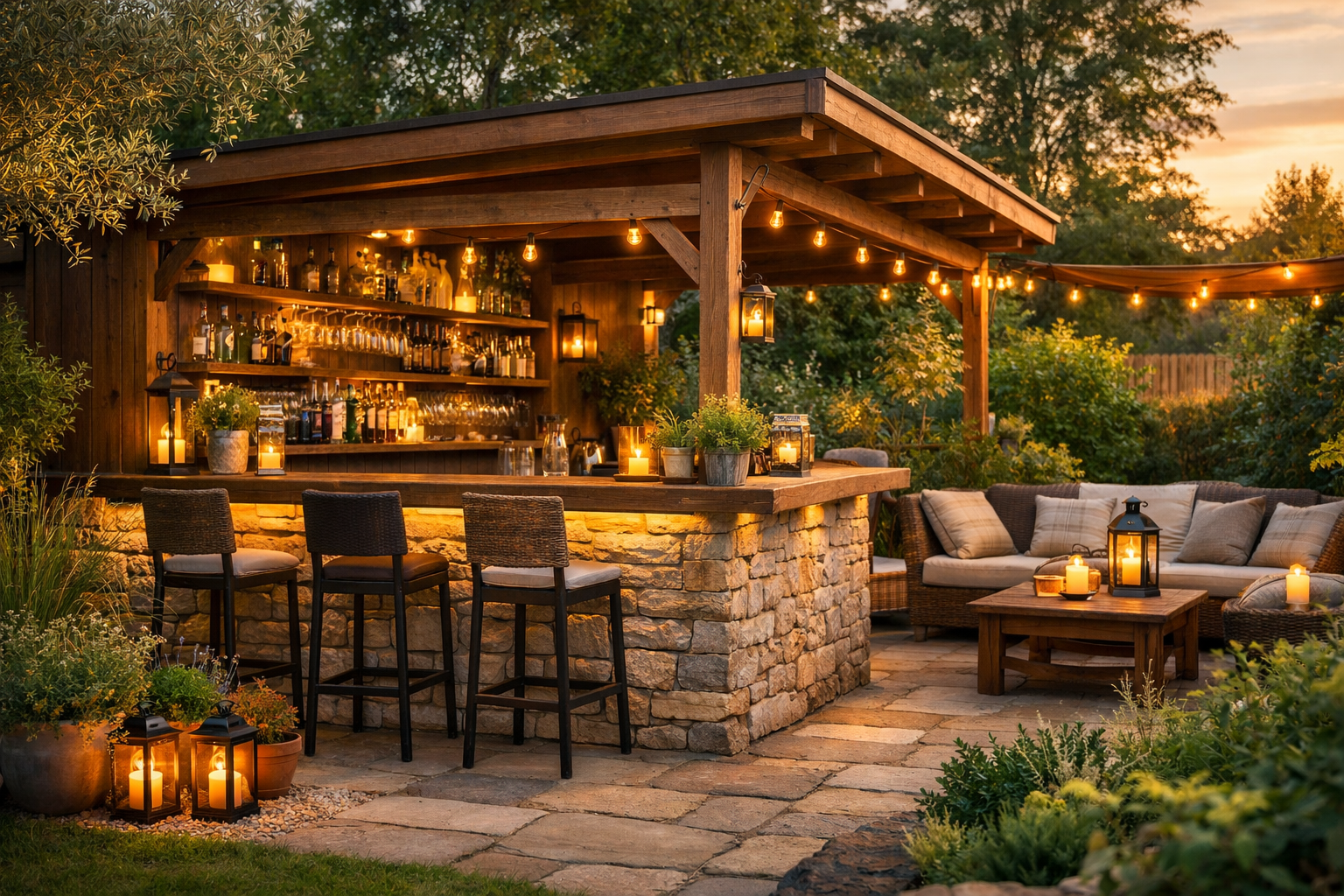 Die besten Gartenhaus Bar Ideen die jeden Garten zur Partyzone machen