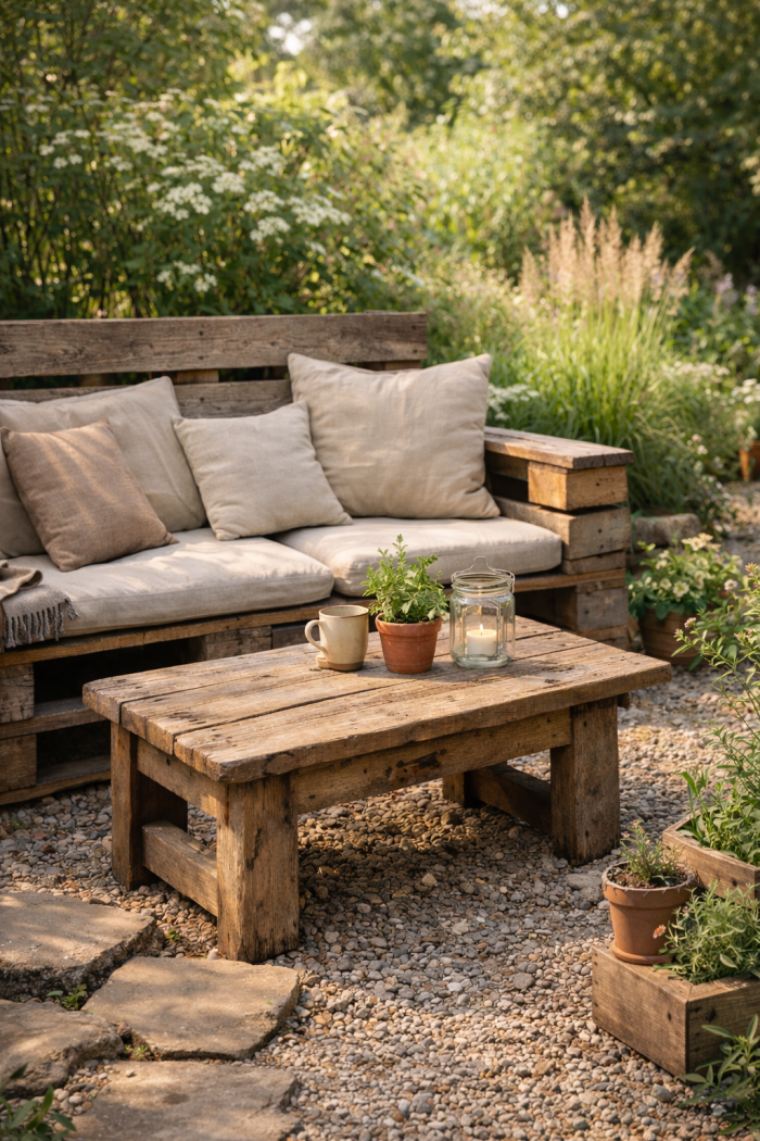 Platz 1 Garten Upcycling Möbel aus Paletten und Altholz für langlebige Lieblingsstücke