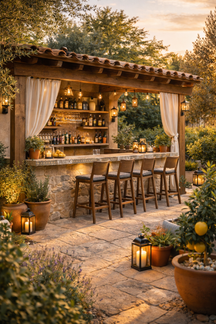 Platz 1 – Die mediterrane Gartenhaus Bar als Urlaubsgefühl pur