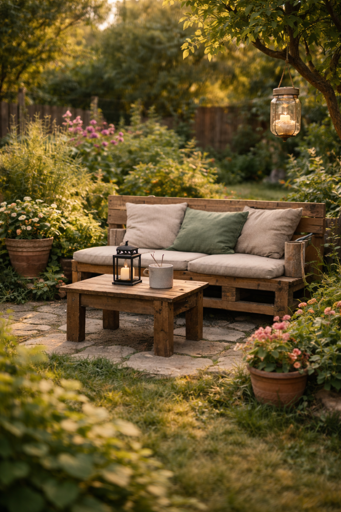 Platz 2 Selber bauen Garten Sitzplatz als Herzstück 🪑