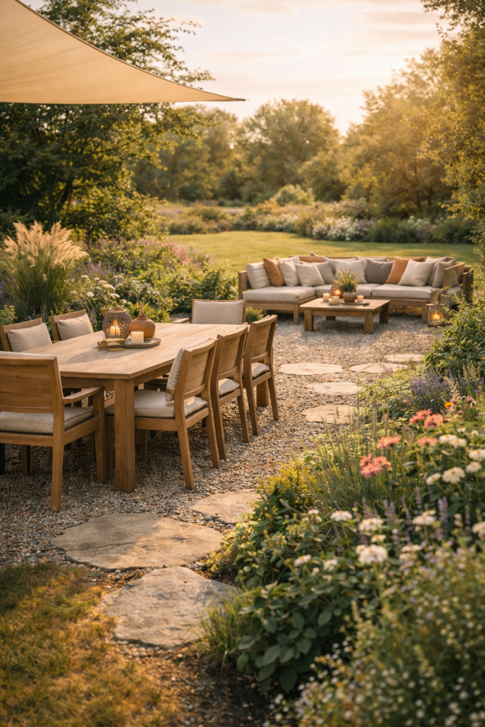 Platz 2 – Die offene sitzecken garten für Geselligkeit und Weite ☀️