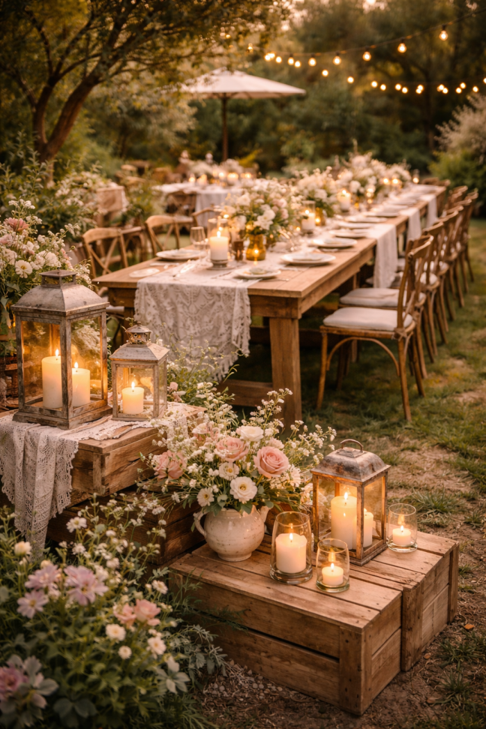 Platz 3 – Die romantische Standesamt Gartenparty im Vintage-Stil