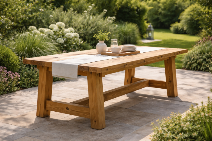 Die besten 3 Ideen Gartentisch selber bauen die stabil schön und absolut alltagstauglich sind