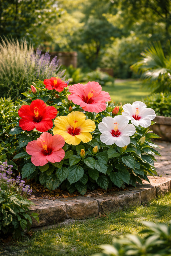Platz 1 Hibiscus Flower als spektakulärer Blickfang im Garten