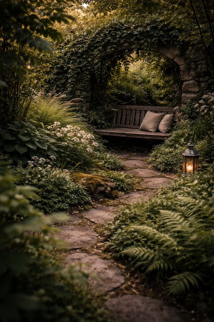 Platz 2 Geheimer Garten mit versteckten Sitzplätzen und Rückzugsorten 