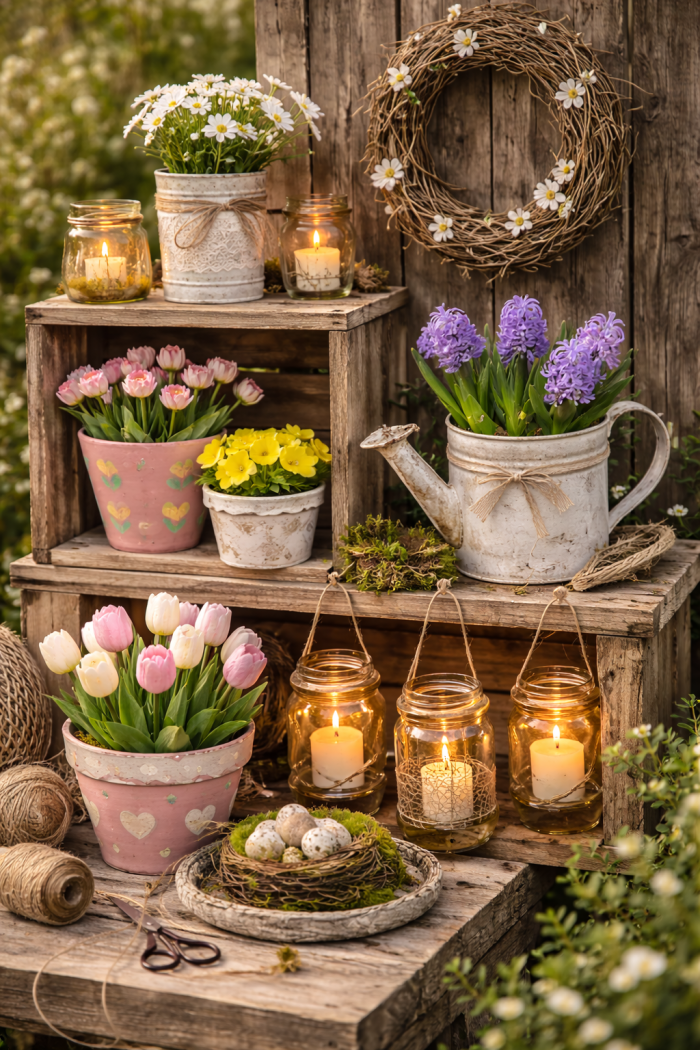 Platz 3 Deko Frühling draußen mit DIY Elementen persönlich kreativ und einzigartig 