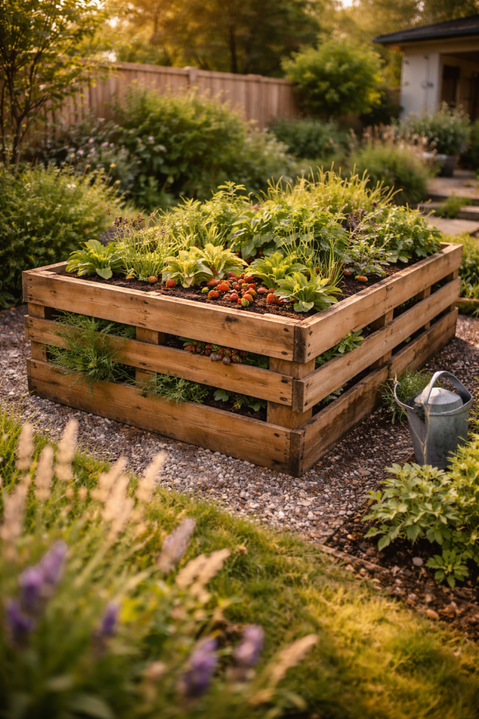 Platz 3 Hochbeet selber bauen aus Paletten die günstige DIY Variante