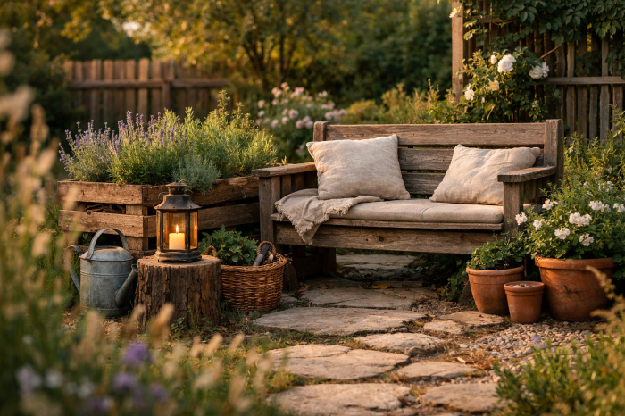 Die 3 Besten Rustikale Gartendekoration Ideen die deinen Garten sofort in ein Naturparadies verwandeln