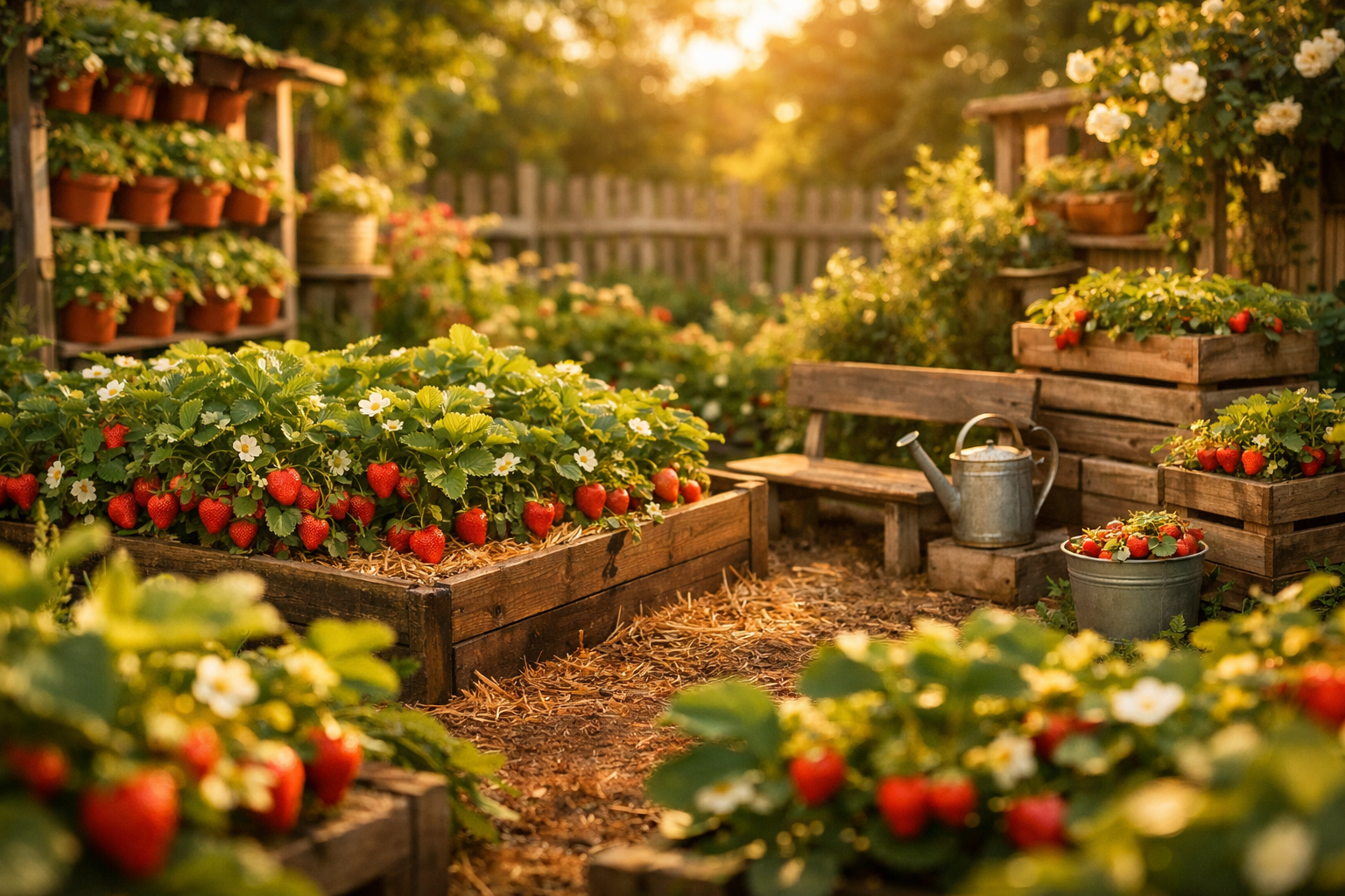 Die 3 besten Erdbeeren Garten Ideen die deinen Garten in eine süße Oase verwandeln