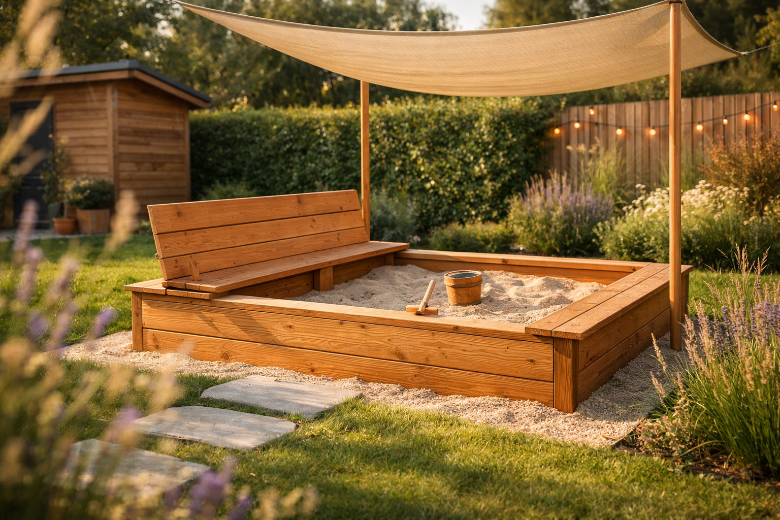 Die 3 besten Sandkasten Garten Ideen die jedes Kind sofort nach draußen locken
