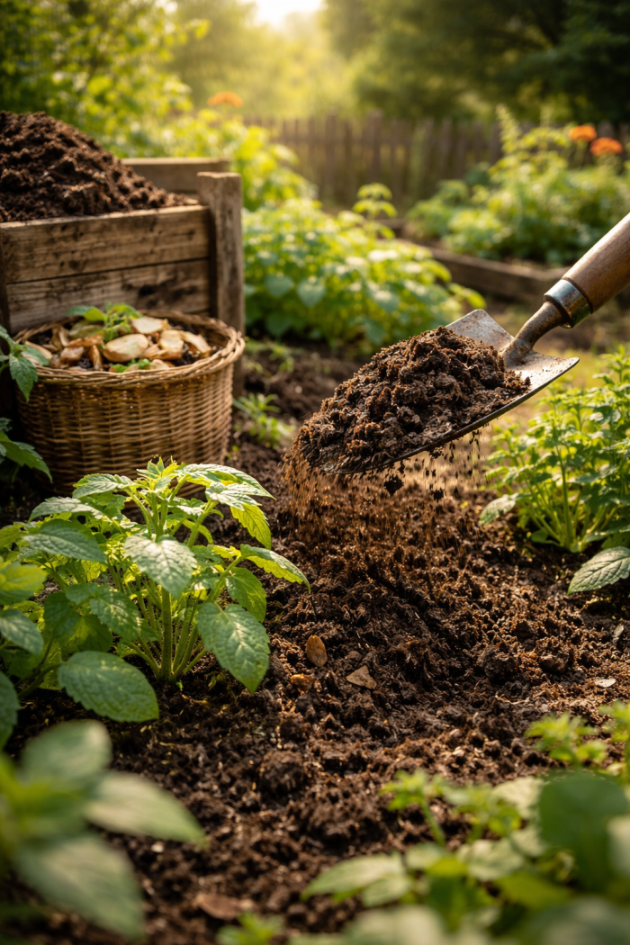 Platz 1 Natürlicher Kompost als bester Dünger für Pflanzen