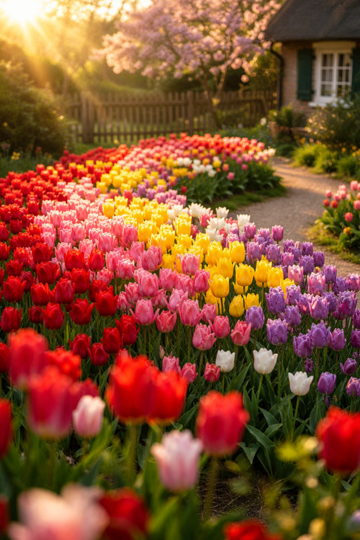 Platz 1 frühlingsblumen Klassiker Tulpen für dramatische Farbakzente