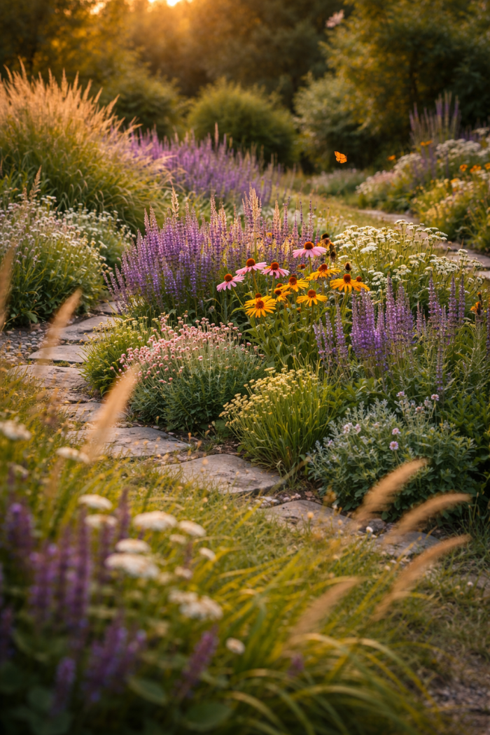 Platz 1 staudenbeete ideen im natürlichen Wildgarten Stil