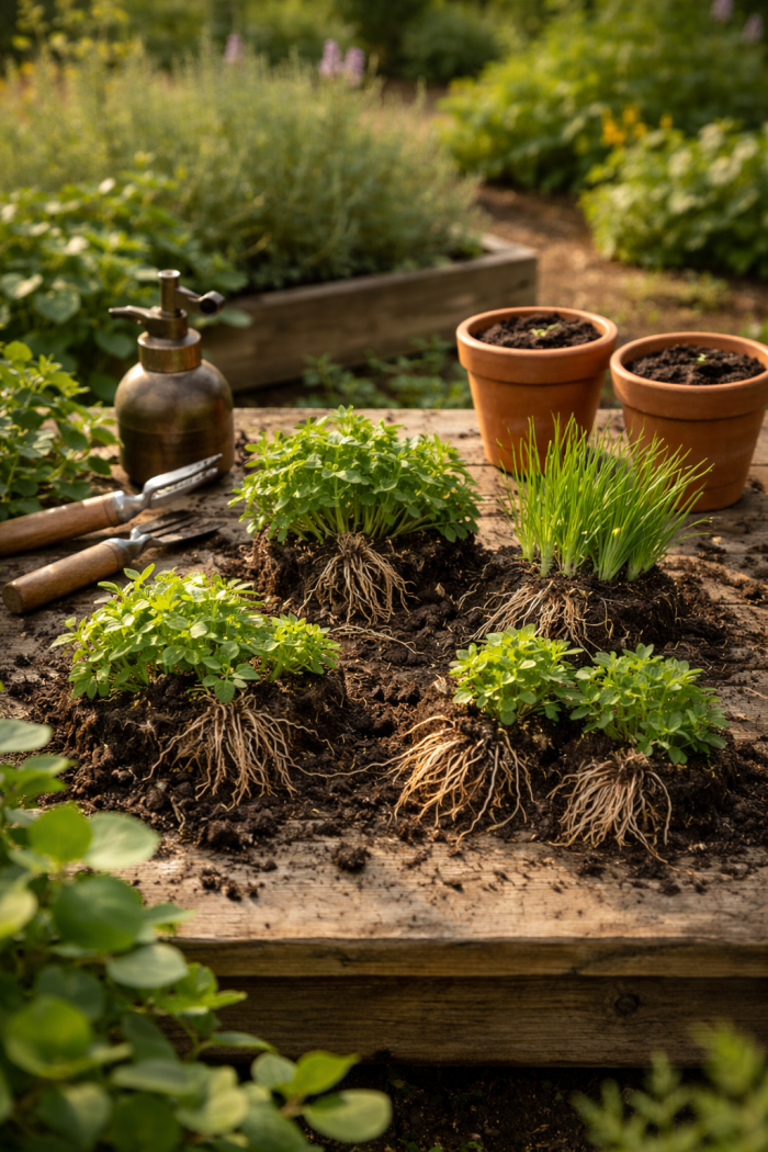 Platz 2 Pflanzen Vermehrung durch Teilung perfekt für Stauden und Kräuter
