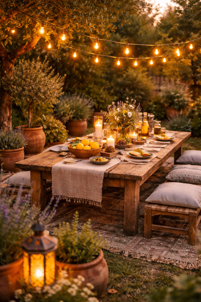 Platz 2 Sommer Party Garten im mediterranen Urlaubsstil