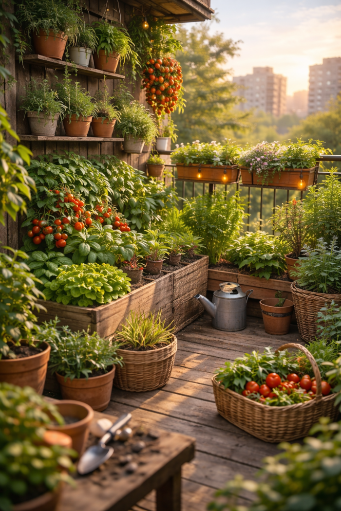 Platz 3 balkon ideen garten Der essbare Balkon mit Gemüse und Kräutern