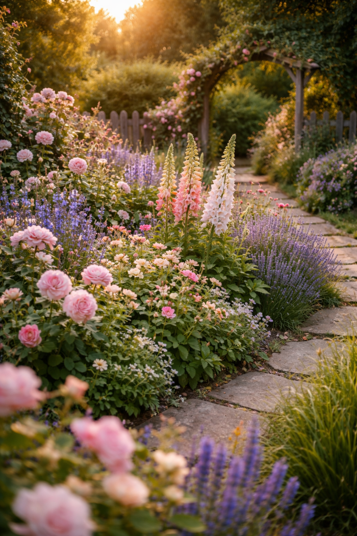 Platz 3 staudenbeete ideen im romantischen Cottage Stil