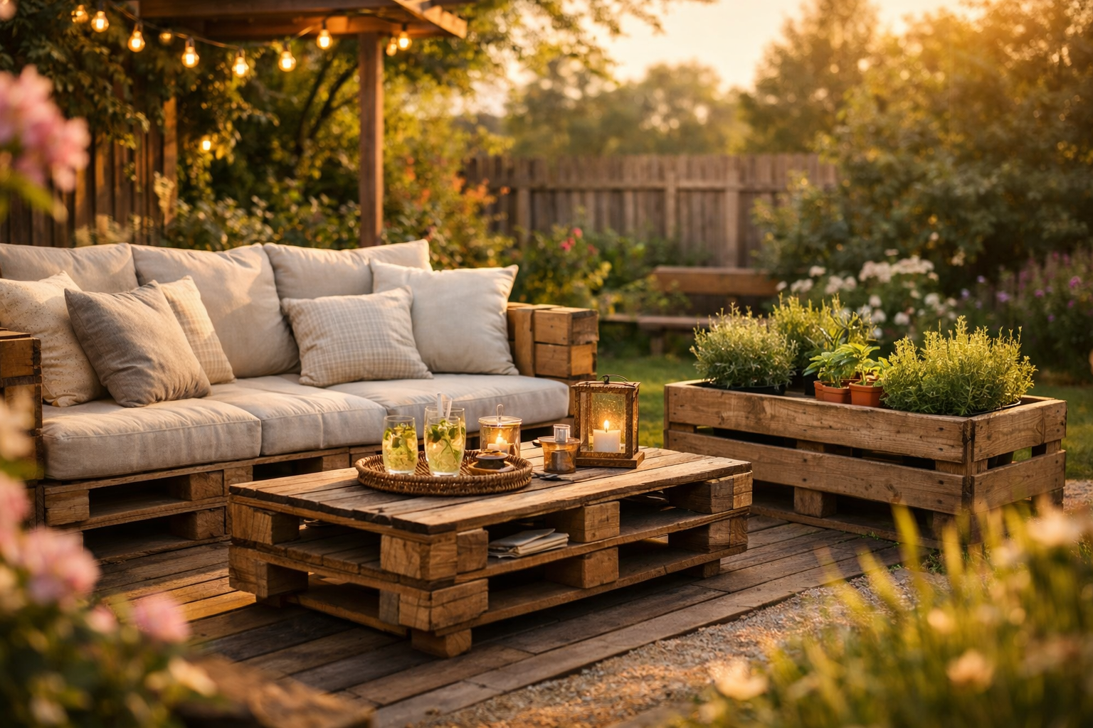 Die 3 besten Palettenmöbel Garten Ideen die deinen Außenbereich sofort verwandeln